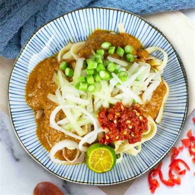 Laksa Johor: Een rijke bouillon die de tong verwent met een romige kruidenvibe!